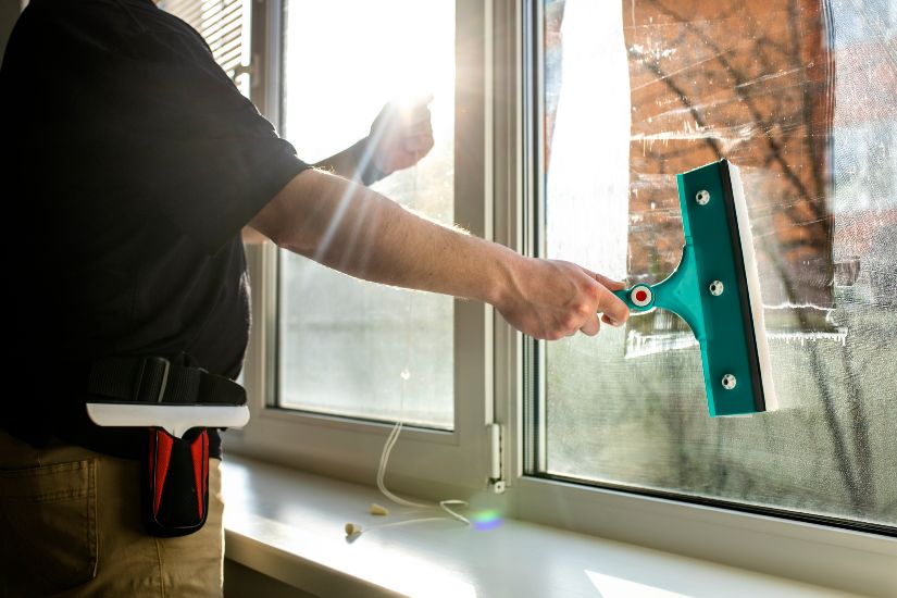 limpieza de ventanas de aluminio
